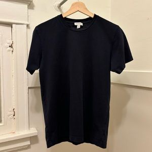 Sunspel Navy Riviera Tee
